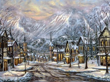 雪 Painting - 冬のオーストリア ロバート決勝戦